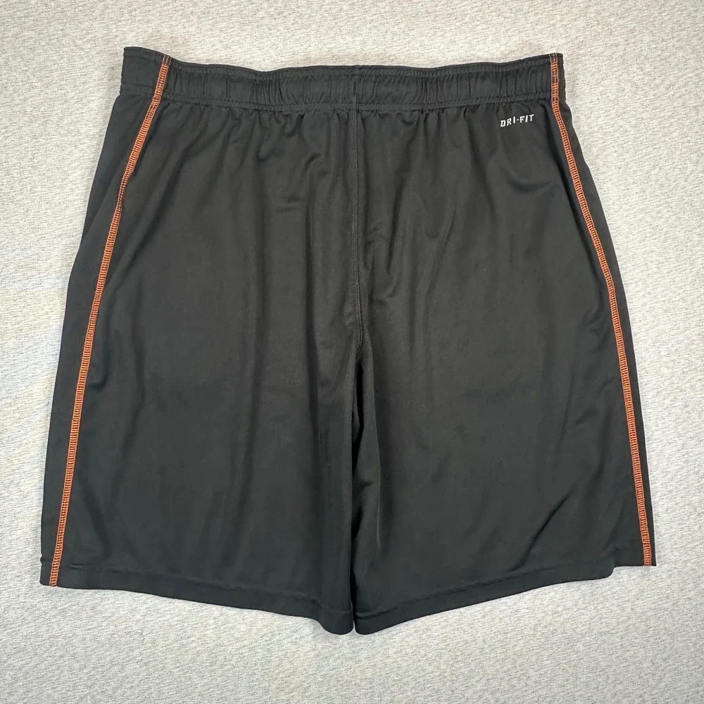Nike Texas Longhorns Athletic Shorts Mens Large Black Dri-FIT NCAA Pull On